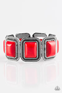 Paparazzi "Cowgirl Chic" Red Bracelet Paparazzi Jewelry
