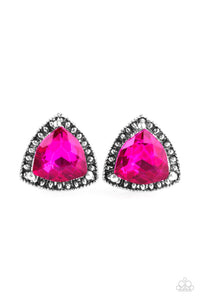 Paparazzi "Daringly Duchess" Pink Post Earrings Paparazzi Jewelry