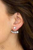 Paparazzi "Surprise Shimmer" White Post Earrings Paparazzi Jewelry