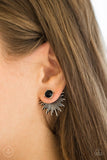 Paparazzi "Dynamic" Black Post Earrings Paparazzi Jewelry