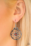 Paparazzi "Bloom Bloom" Orange Earrings Paparazzi Jewelry