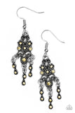 Paparazzi VINTAGE VAULT "Spring Bling" Yellow Earrings Paparazzi Jewelry