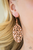 Paparazzi "Glistening Gardens" Copper Earrings Paparazzi Jewelry