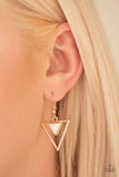 Paparazzi "Triassic Princess" Gold Earrings Paparazzi Jewelry