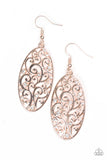 Paparazzi "Glistening Gardens" Rose Gold Earrings Paparazzi Jewelry