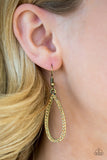 Paparazzi VINTAGE VAULT "Twilight Shimmer" Brass Earrings Paparazzi Jewelry