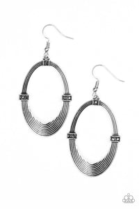 Paparazzi "Radiantly Rural" Silver Earrings Paparazzi Jewelry