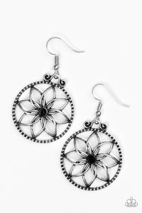 Paparazzi "Bloom Bloom" Black Earrings Paparazzi Jewelry