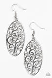 Paparazzi "Glistening Gardens" White Earrings Paparazzi Jewelry