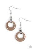 Paparazzi "Look High and GLOW" Brown Earrings Paparazzi Jewelry