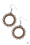 Paparazzi "Bring Your Tambourine" Orange Earrings Paparazzi Jewelry