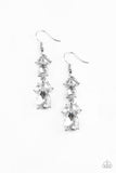 Paparazzi "Trophy Hall" White Earrings Paparazzi Jewelry