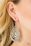 Paparazzi "Metallic Monsoon" Silver Earrings Paparazzi Jewelry