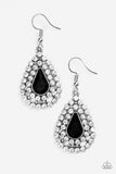 Paparazzi "Diamond Dazzle" Black Earrings Paparazzi Jewelry