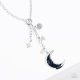 Paparazzi "Once In A Blue Moon!" Blue Necklace & Earring Set Paparazzi Jewelry