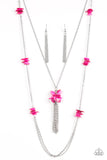 Paparazzi "Cliff Cache" Pink Necklace & Earring Set Paparazzi Jewelry