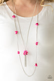 Paparazzi "Cliff Cache" Pink Necklace & Earring Set Paparazzi Jewelry