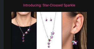 Paparazzi "Star-Crossed Sparkle" Multi Necklace & Earring Set Paparazzi Jewelry