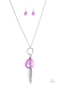 Paparazzi "Canyon Quest" Purple Necklace & Earring Set Paparazzi Jewelry