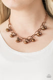 Paparazzi VINTAGE VAULT "Lets Get This FASHION Show On The Road!" Copper Necklace & Earring Set Paparazzi Jewelry