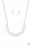 Paparazzi VINTAGE VAULT "The FASHION Show Must Go On!" White Necklace & Earring Set Paparazzi Jewelry