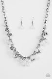 Paparazzi VINTAGE VAULT "Palm Beach Boutique" White Necklace & Earring Set Paparazzi Jewelry