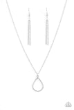 Paparazzi "Timeless Twinkle" White Necklace & Earring Set Paparazzi Jewelry