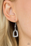 Paparazzi "Nice FRAMEWORK!" Silver Necklace & Earring Set Paparazzi Jewelry
