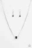 Paparazzi "Expert Shimmer" Black Necklace & Earring Set Paparazzi Jewelry
