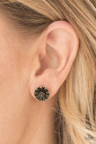 Paparazzi "Flower Fever" Brass Antiqued Flower Post Earrings Paparazzi Jewelry