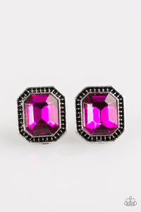Paparazzi "Grand GLAM" Pink Post Earrings Paparazzi Jewelry