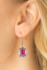 Paparazzi VINTAGE VAULT "Cant Stop The REIGN" Pink Earrings Paparazzi Jewelry