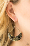 Paparazzi "Texas Tango" Brass Earrings Paparazzi Jewelry