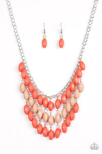 Paparazzi "Delhi Diva" Orange Necklace & Earring Set Paparazzi Jewelry