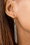 Paparazzi "Canyon Catwalk" Brown Necklace & Earring Set Paparazzi Jewelry