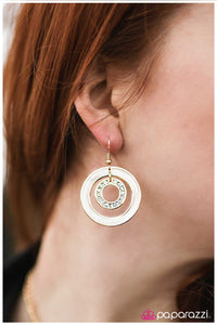 Paparazzi "Modern Marble" Gold Earrings Paparazzi Jewelry