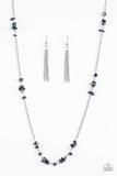 Paparazzi "Canyon Catwalk" Blue Necklace & Earring Set Paparazzi Jewelry