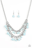 Paparazzi VINTAGE VAULT "Bridal Party" Blue Necklace & Earring Set Paparazzi Jewelry