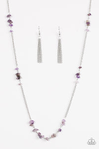 Paparazzi "Canyon Catwalk" Purple Necklace & Earring Set Paparazzi Jewelry