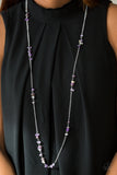 Paparazzi "Canyon Catwalk" Purple Necklace & Earring Set Paparazzi Jewelry