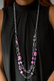 Paparazzi "GLEAM Weaver" Purple Necklace & Earring Set Paparazzi Jewelry