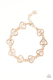 Paparazzi "Jealous Heart" Gold Bracelet Paparazzi Jewelry