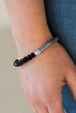 Paparazzi "Glamorously Grunge" Black Bracelet Paparazzi Jewelry