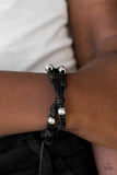 Paparazzi "Right To Ride" Black Urban Bracelet Unisex Paparazzi Jewelry