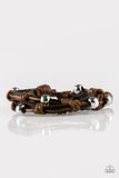 Paparazzi "Right To Ride" Brown Urban Bracelet Unisex Paparazzi Jewelry