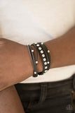 Paparazzi "CATWALK It Off" Black Wrap Bracelet Paparazzi Jewelry