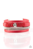 Paparazzi "Catwalk Craze" Red Wrap Bracelet Paparazzi Jewelry