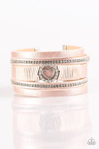 Paparazzi "It Takes Heart" Pink Wrap Bracelet Paparazzi Jewelry