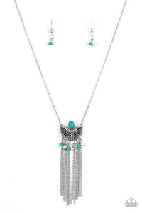 Paparazzi "Anasazi Allure" Multi Blue Necklace & Earring Set Paparazzi Jewelry