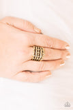 Paparazzi "Go To GRATE Lengths" Brass Ring Paparazzi Jewelry